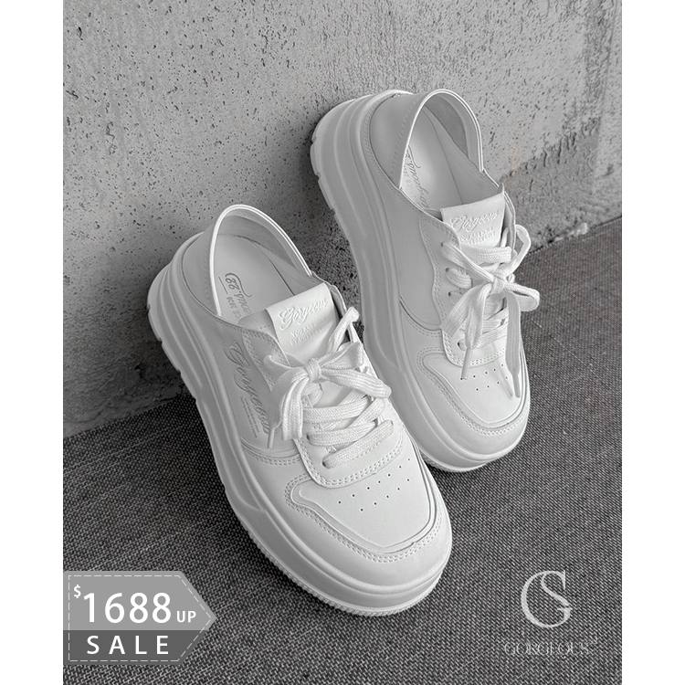 G9866 現貨「輕量′ 四代2IN1牛皮小白鞋」
