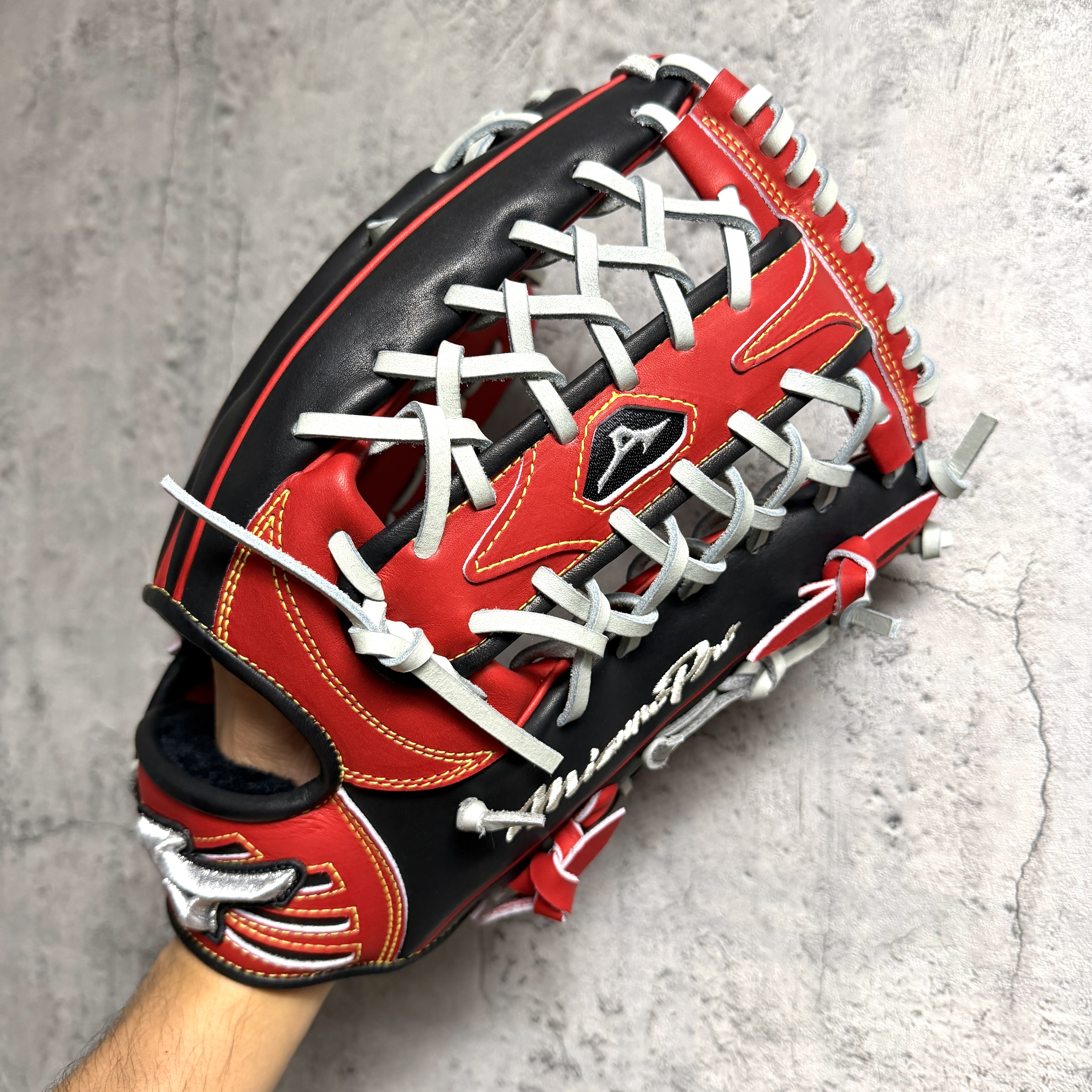【預約商品 約9月進貨】 約13吋 Mizuno Pro 硬式 外野 鈴木一朗 白金標 波賀HAGA產 M-M001 瘋牛限定