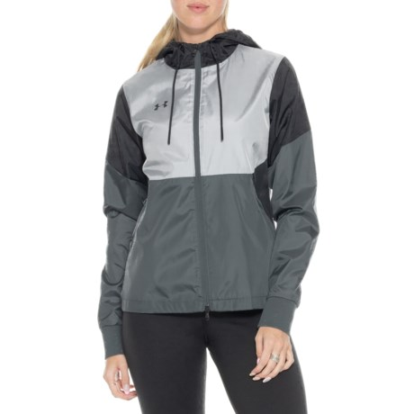 【預購】UNDER ARMOUR H061818 Cloud Strike 女裝防風外套 (灰黑拼色)