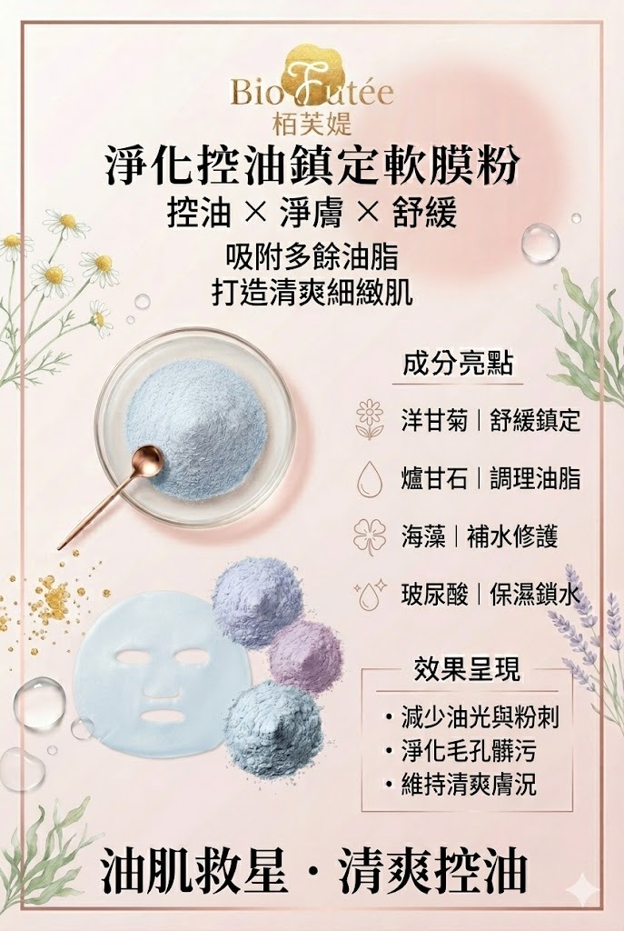 淨化控油鎮定軟膜粉