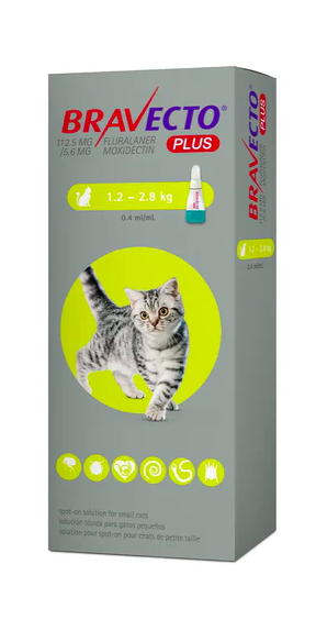 Bravecto Plus 貓用全方位驅蟲滴劑