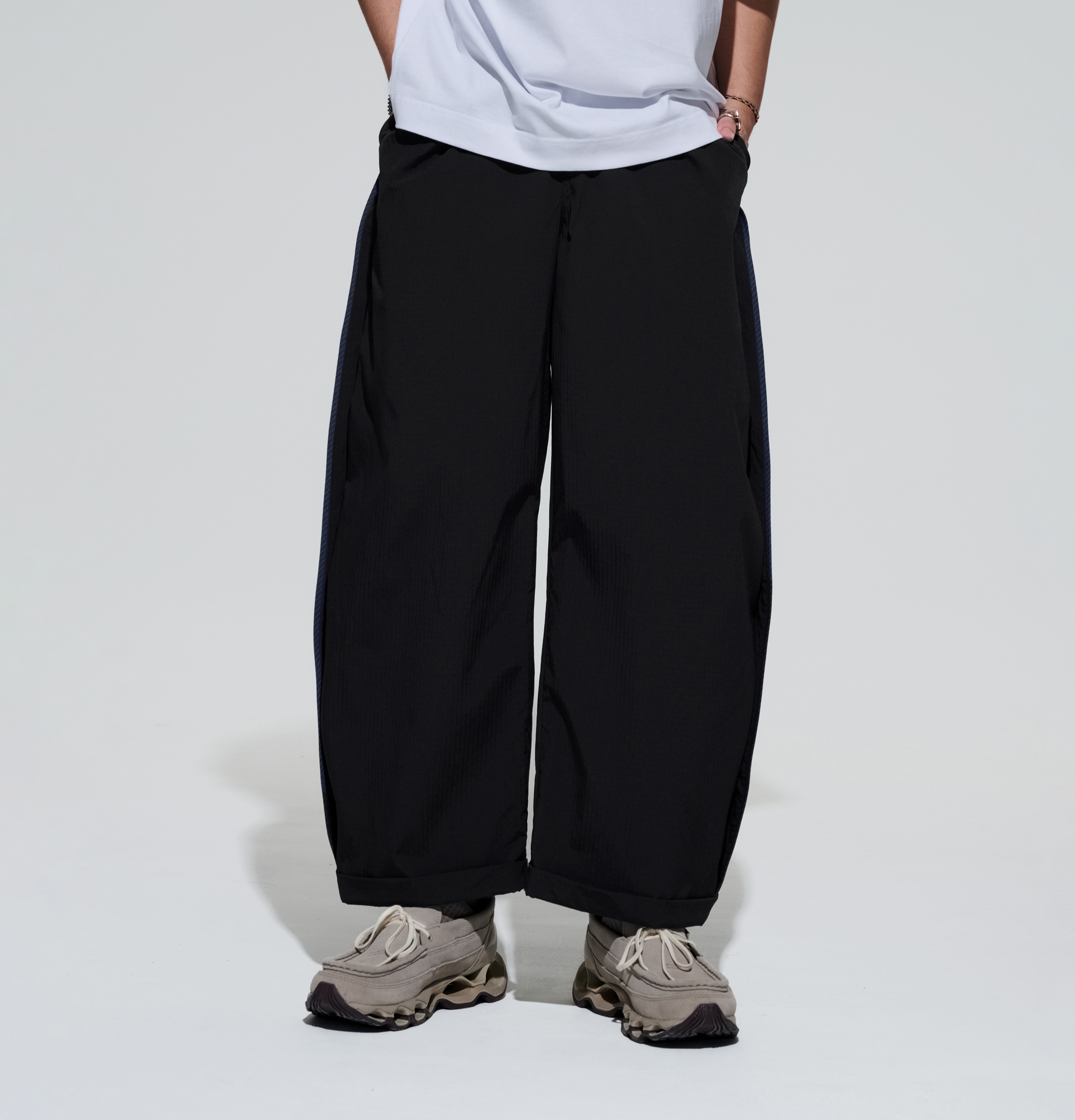 MELSIGN 格紋運動長褲｜Plaid Track Pants（26SS）