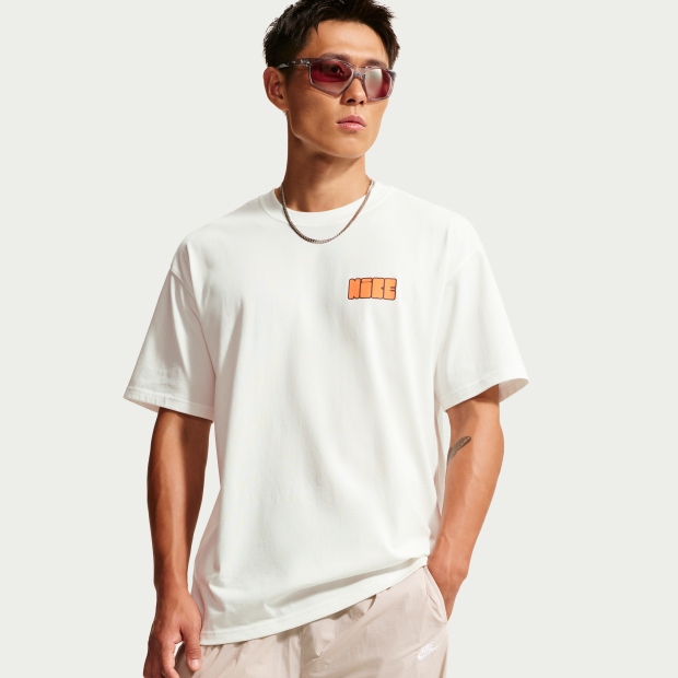 男款 NIKE X HKH 白色 黑色 許光漢 聯名款 復古插畫 寬鬆 純棉 印花 短T【JF5956】NKTF