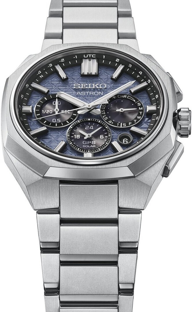 萬年鐘錶 - SEIKO ASTRON 太陽能GPS定位鈦金屬雙時區男錶  HAB001J1 / 5X63-0AA0B 錶徑43.4MM