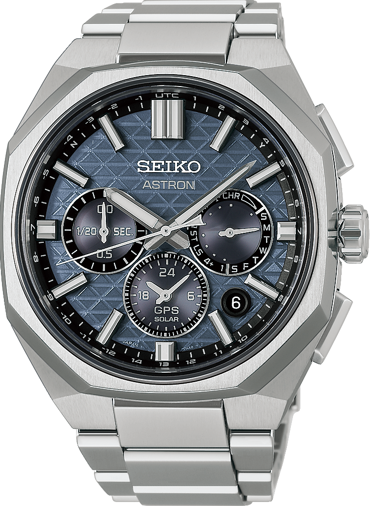萬年鐘錶 - SEIKO ASTRON 太陽能GPS定位鈦金屬雙時區男錶  HAB001J1 / 5X63-0AA0B 錶徑43.4MM