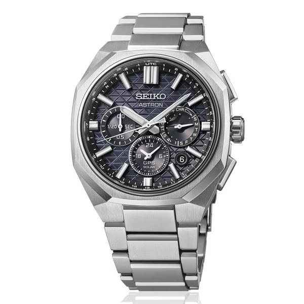 萬年鐘錶 - SEIKO ASTRON 太陽能GPS定位鈦金屬雙時區男錶  HAB002J1 / 5X63-0AA0D 錶徑43.4MM