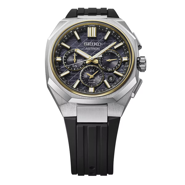 萬年鐘錶 - SEIKO ASTRON 太陽能GPS定位鈦金屬雙時區男錶  HAB003J1 / 5X63-0AA0C 錶徑43.4MM
