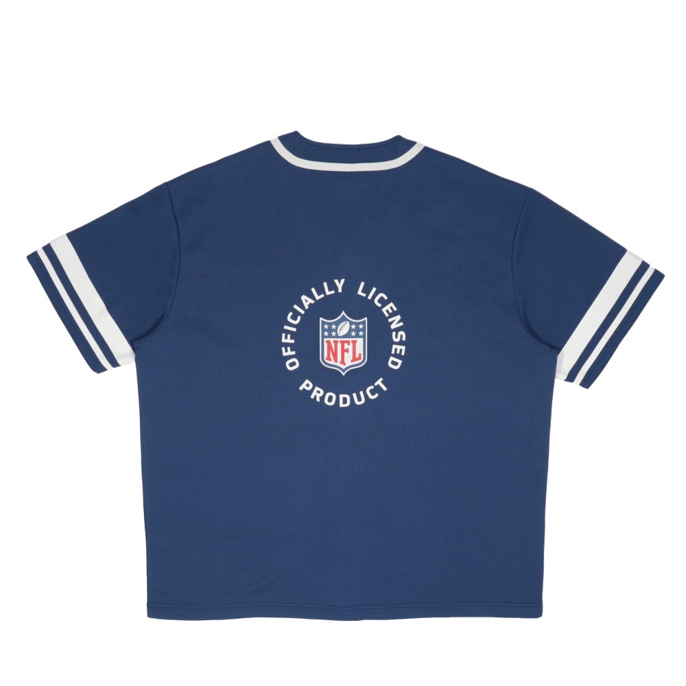 NFL 球衣 藍色 寬版 短袖 襯衫外套 中性 2525142180