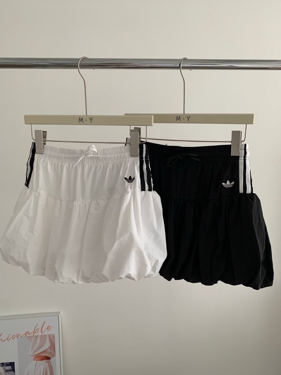 ADIDAS ORIGINALS BUBBLE 三條紋 泡泡裙 澎澎裙 短裙 女款