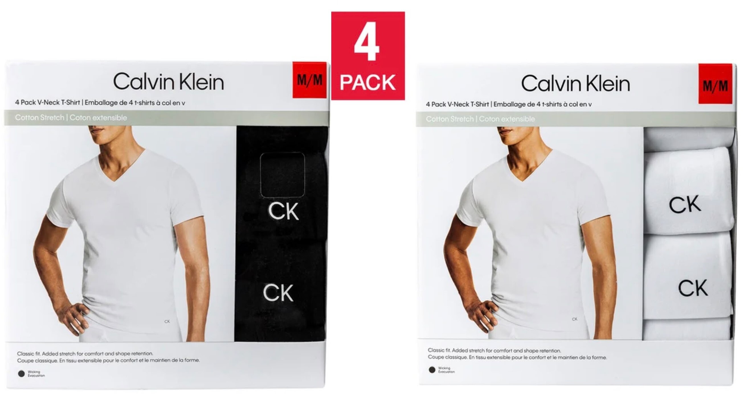 Calvin Klein 男裝純綿V領 Tee CK89