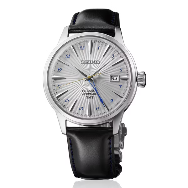 萬年鐘錶 - SEIKO Presage   Style60's系列 GMT雞尾酒系列復刻機械錶 SSK049J1 / 4R34-00J0N 錶徑40.5MM