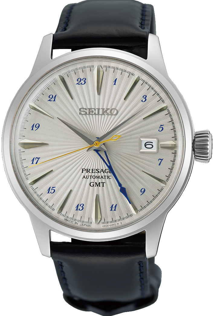 萬年鐘錶 - SEIKO Presage   Style60's系列 GMT雞尾酒系列復刻機械錶 SSK049J1 / 4R34-00J0N 錶徑40.5MM