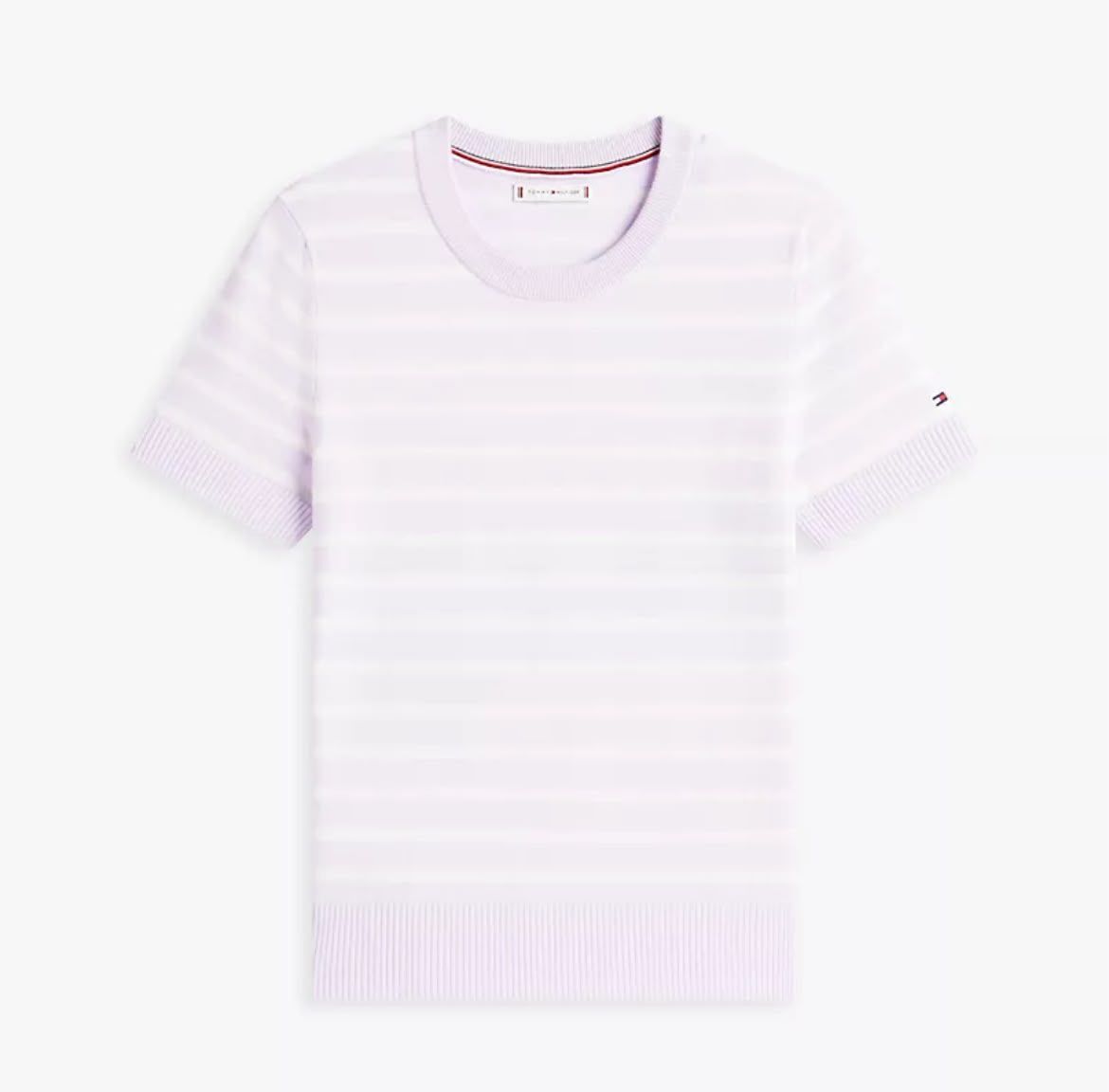 Tommy Hilfiger 女裝橫間圓領針織上衣 (紫) TH10