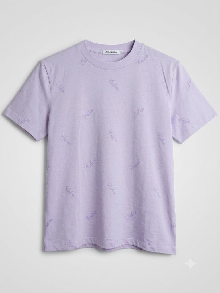 Calvin Klein 女裝細字 Tee (紫) CK55