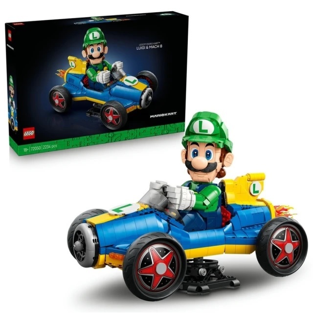 【玩具研究中心】LEGO 樂高 任天堂 超級瑪利歐 瑪利歐賽車：路易吉＆G力量 72050