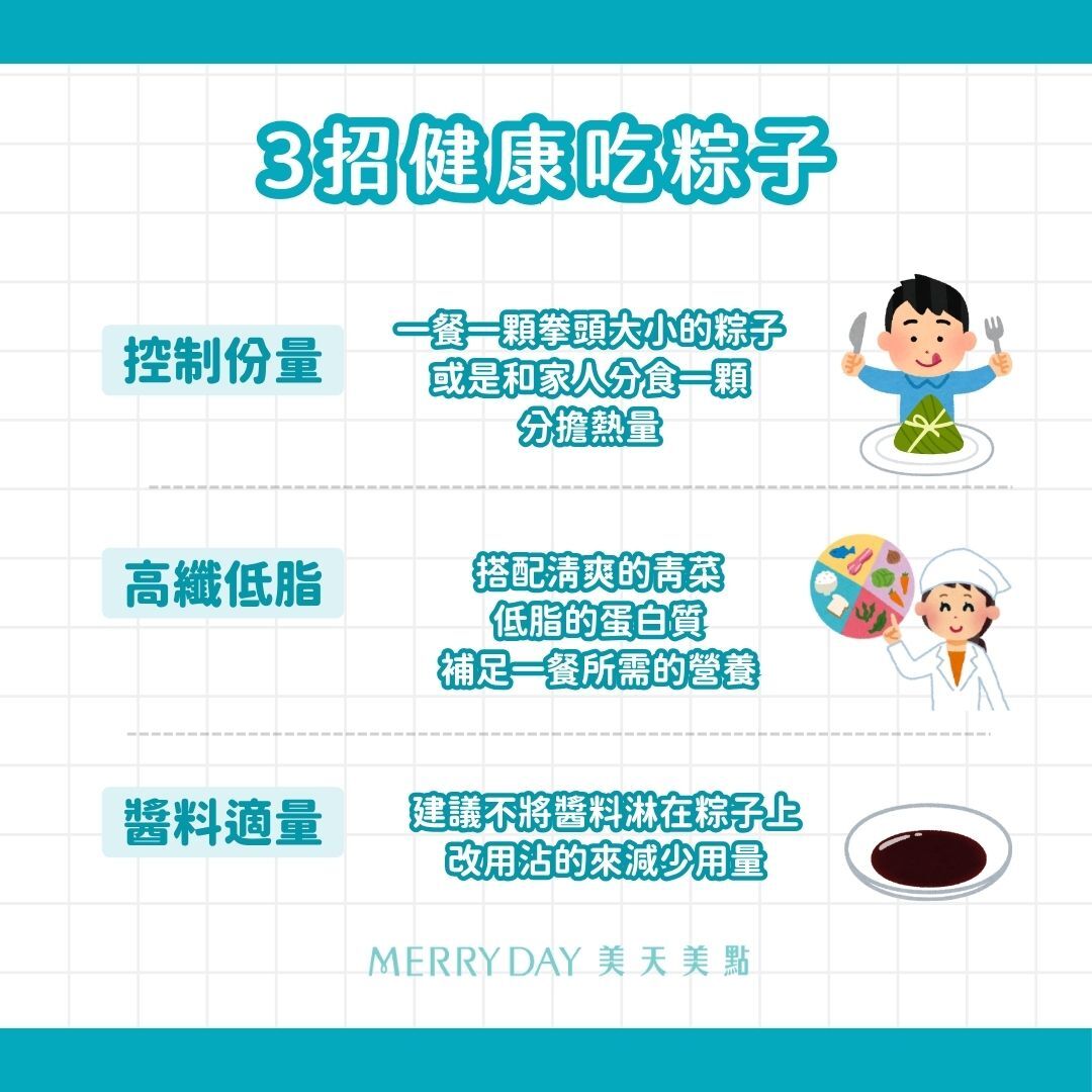 3招健康吃粽子，控制份量、高纖低脂、醬料適量