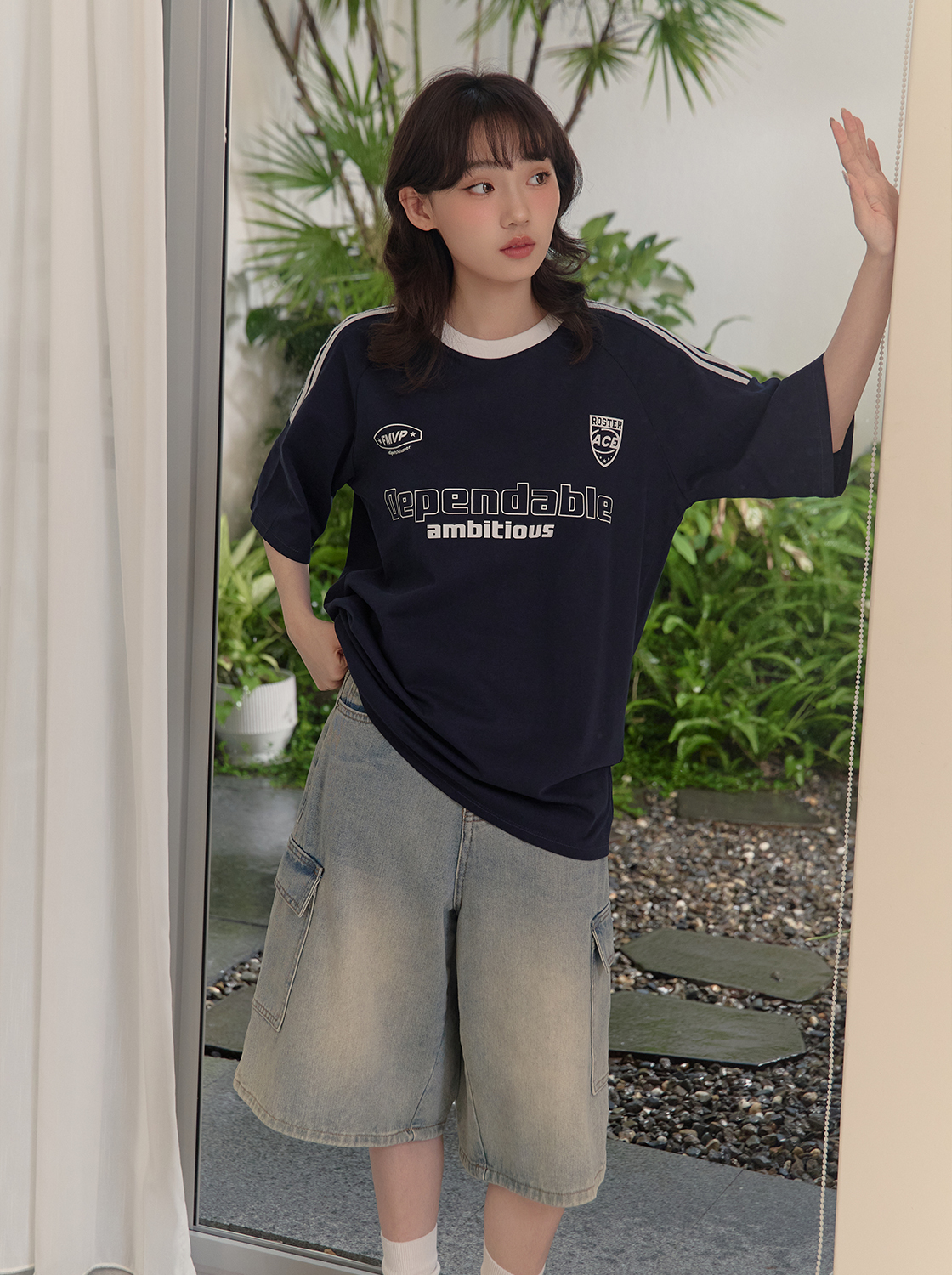競速線條機能短袖上衣