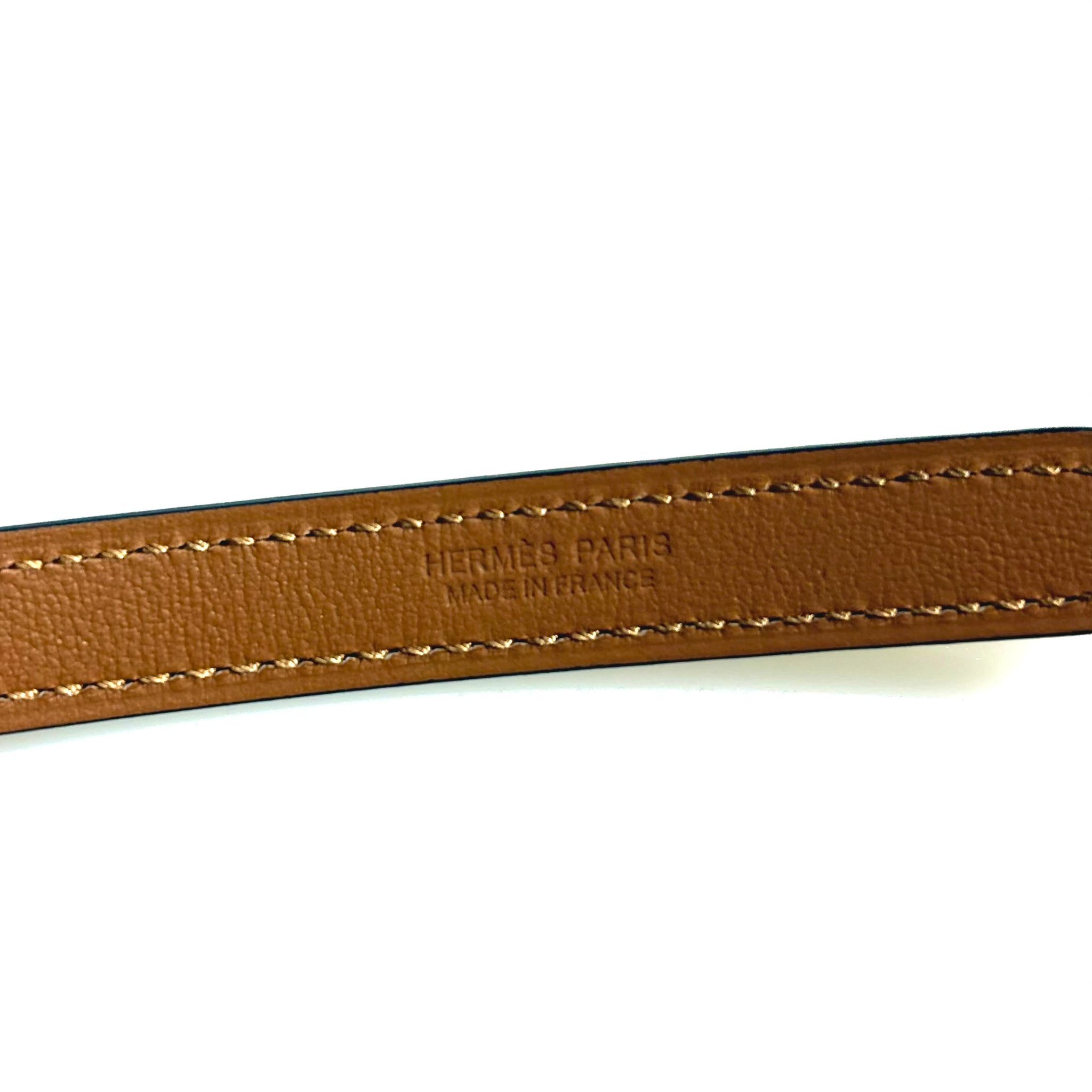 全新HERMES POP H 皮帶 15MM / 75碼 EPSOM皮 窄身奶昔白 #BRAND NEW #香榭站正品