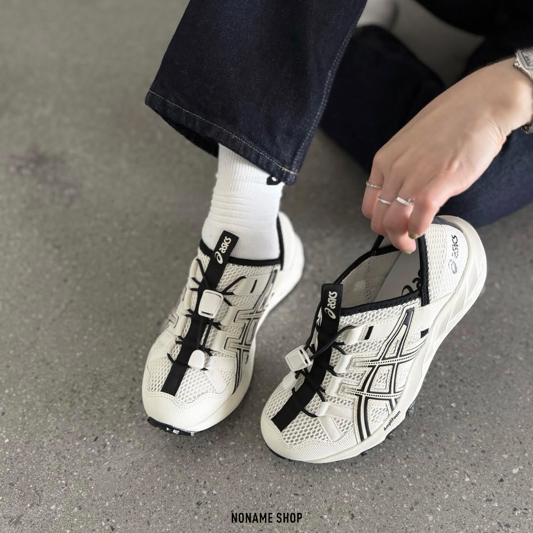 ASICS GEL-SONOMA TR 復古  抽繩 機能 緩震 可踩後跟 奶油米白黑 (男/女同款)