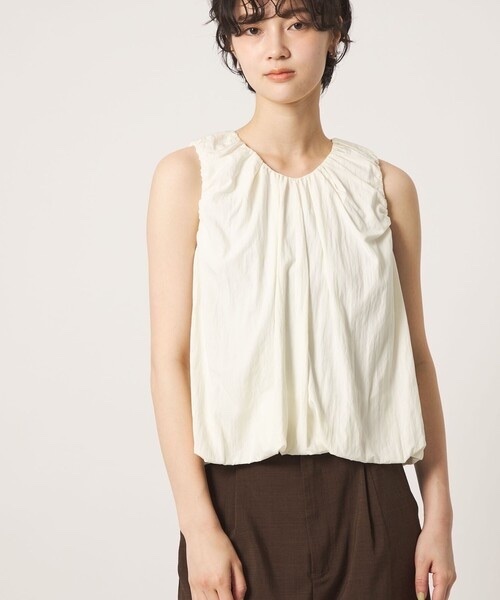 CITEN / Sleeveless Gathered Blouse