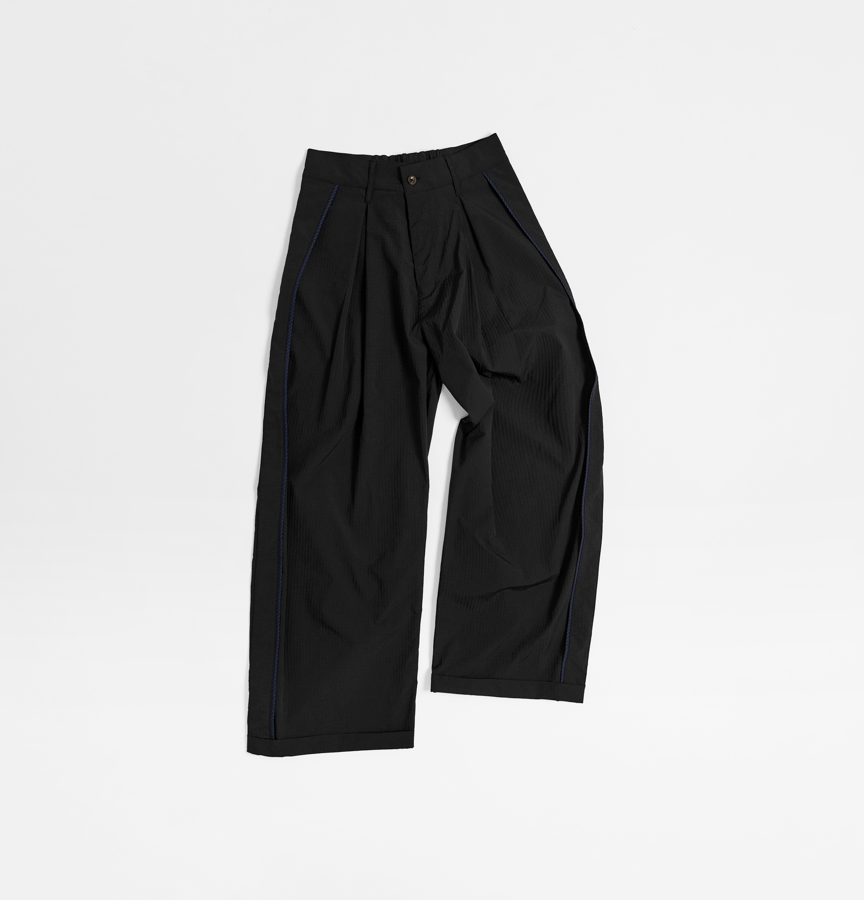 MELSIGN - Plaid Track Pants - Black