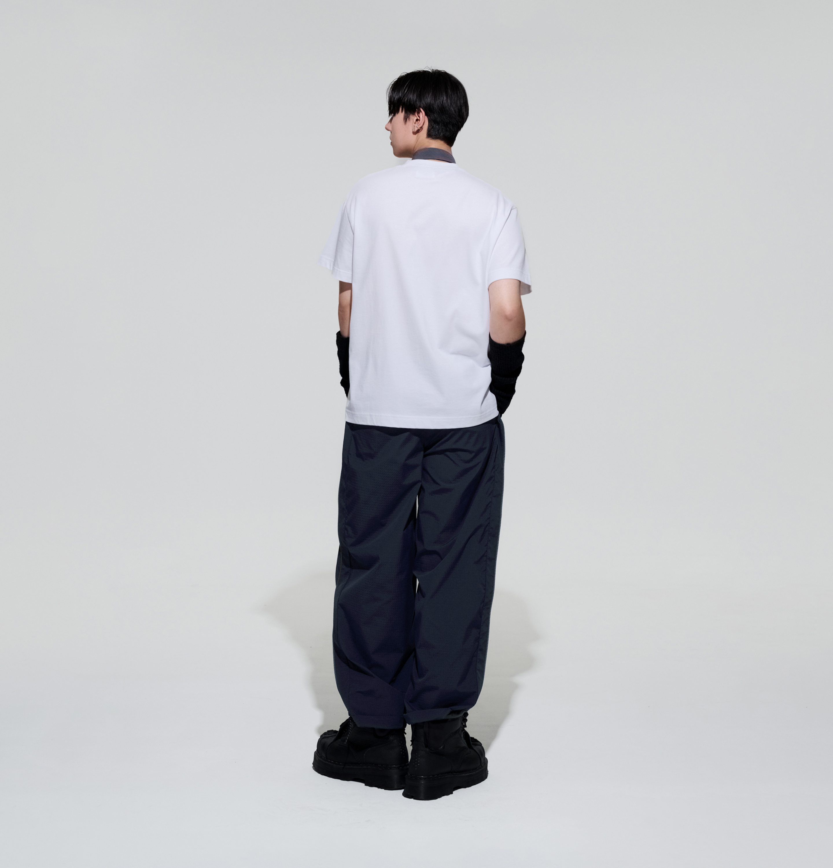 MELSIGN - Plaid Track Pants - Navy