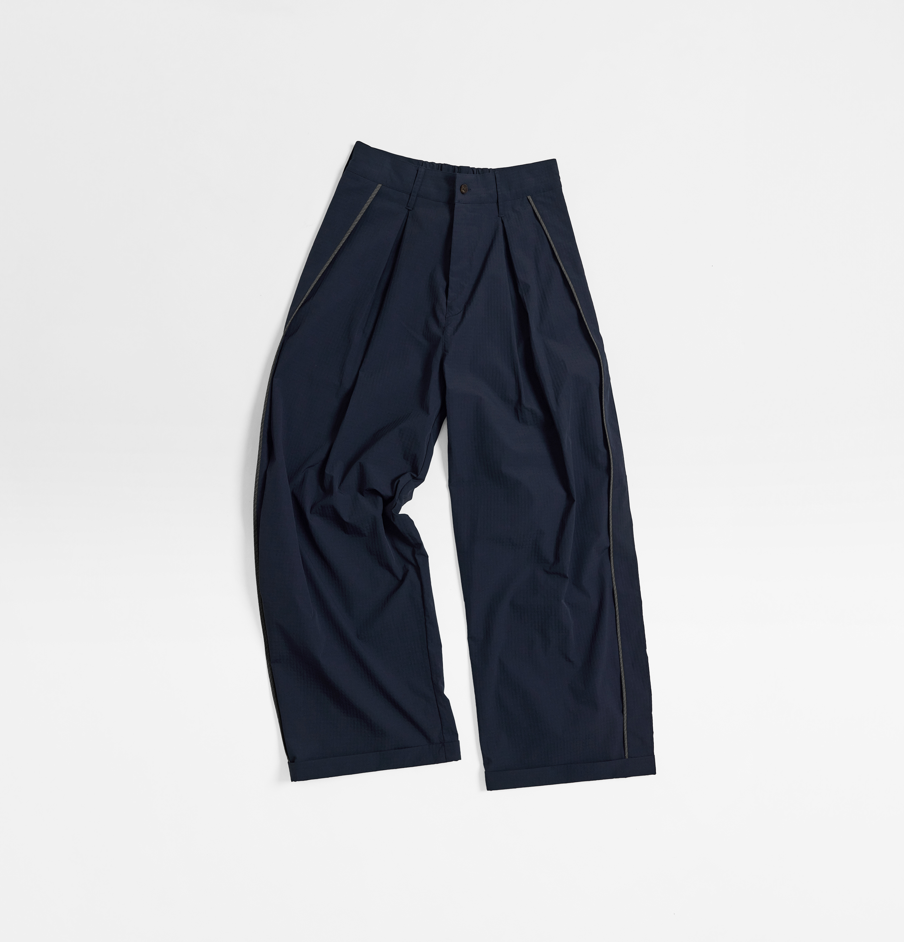 MELSIGN - Plaid Track Pants - Navy