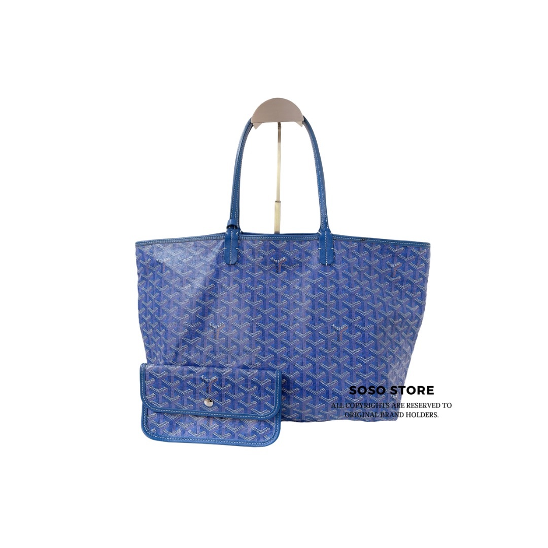 GOYARD Anjou Tote Bag - Blue / SHW