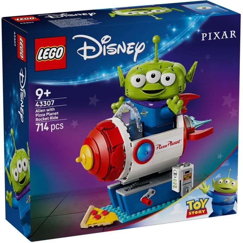 【玩具研究中心】LEGO 樂高 迪士尼 玩具總動員 三眼怪和披薩星球火箭 43307