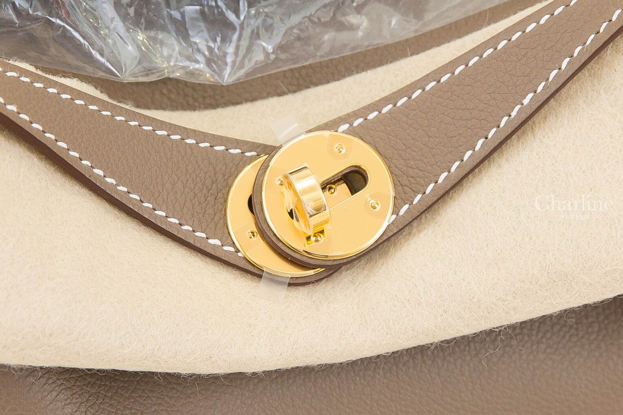 Hermès Lindy 26cm 18 Etoupe Evercolor 大象灰金釦