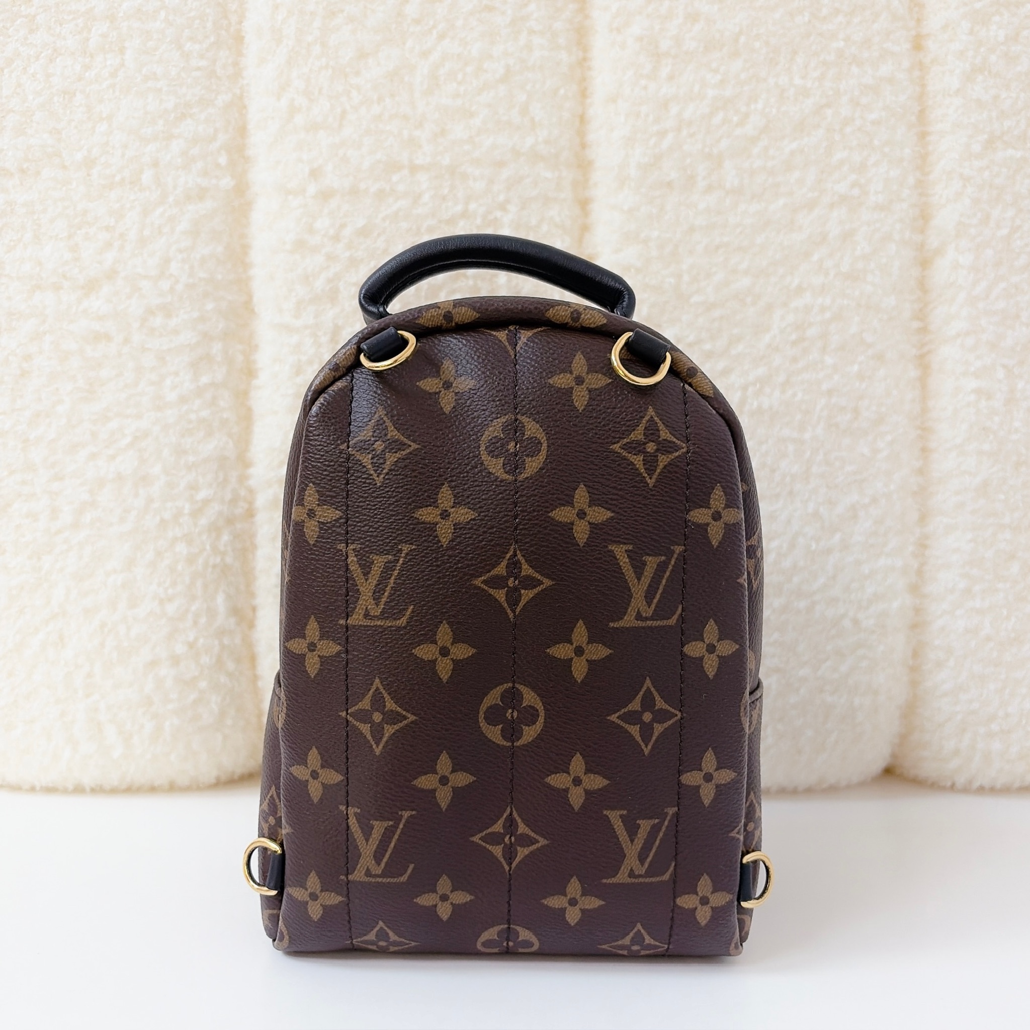 LV Palm Springs Mini Backpack - Brown / GHW