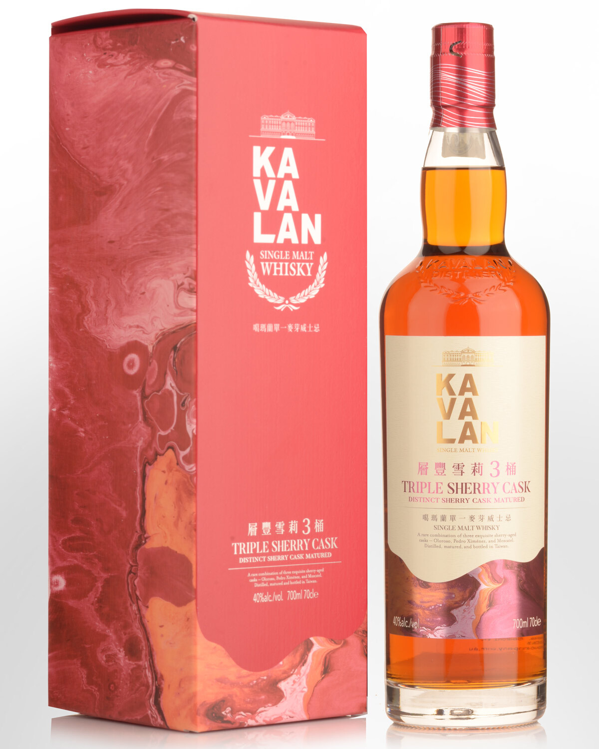 Kavalan Triple Sherry Cask Single Malt Whisky (1000ml) [With Gift Box]