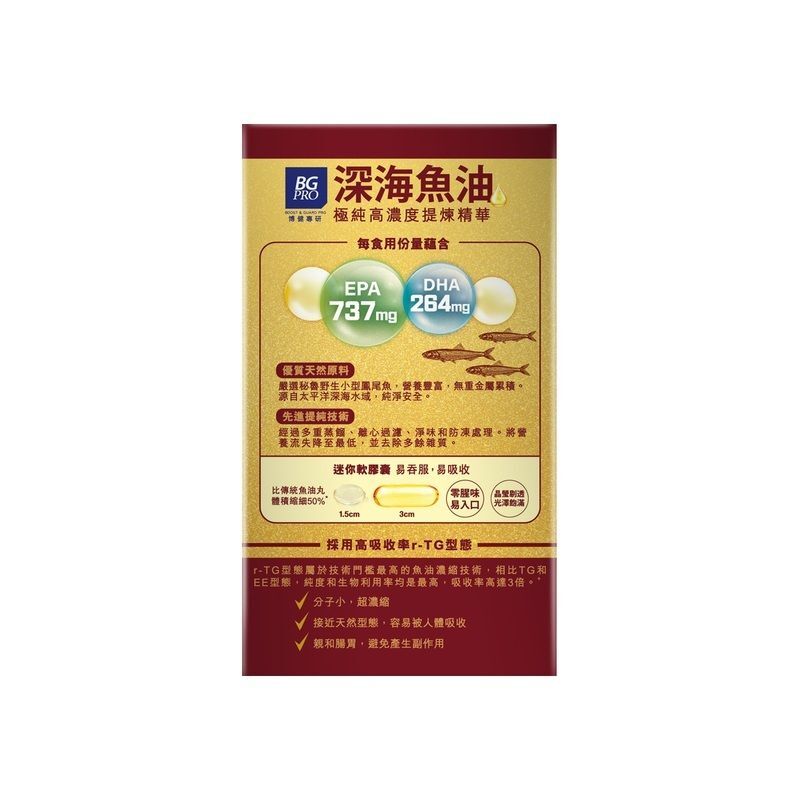 博健專研 - 奧米加3 頂級深海魚油 240粒裝