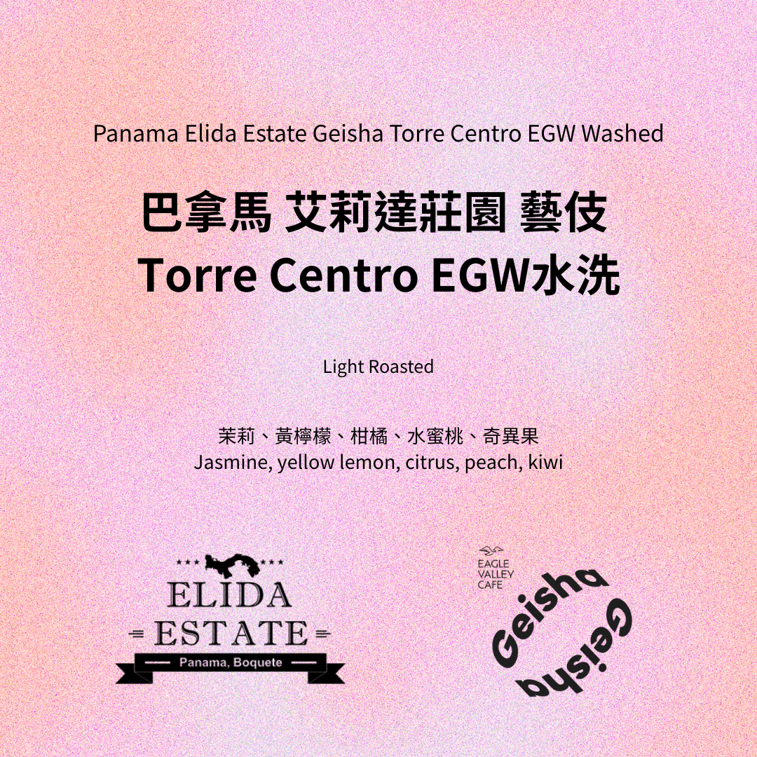 巴拿馬 艾莉達莊園 藝伎 Torre Centro EGW 水洗 淺焙 咖啡豆
