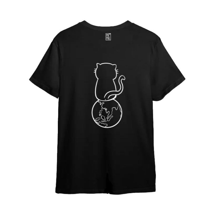 Mil Mill 喵坊Tee｜Save The Planet Cats Live Here 救救地球款（黑白灰三色 Size XS-XXL）