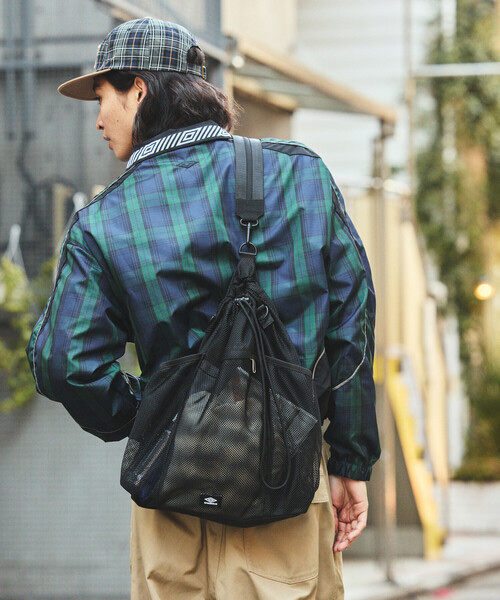 UMBRO × FREAK'S STORE / Multi-way Mesh Bag with Nylon Cord