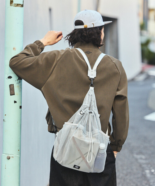 UMBRO × FREAK'S STORE / Multi-way Mesh Bag with Nylon Cord