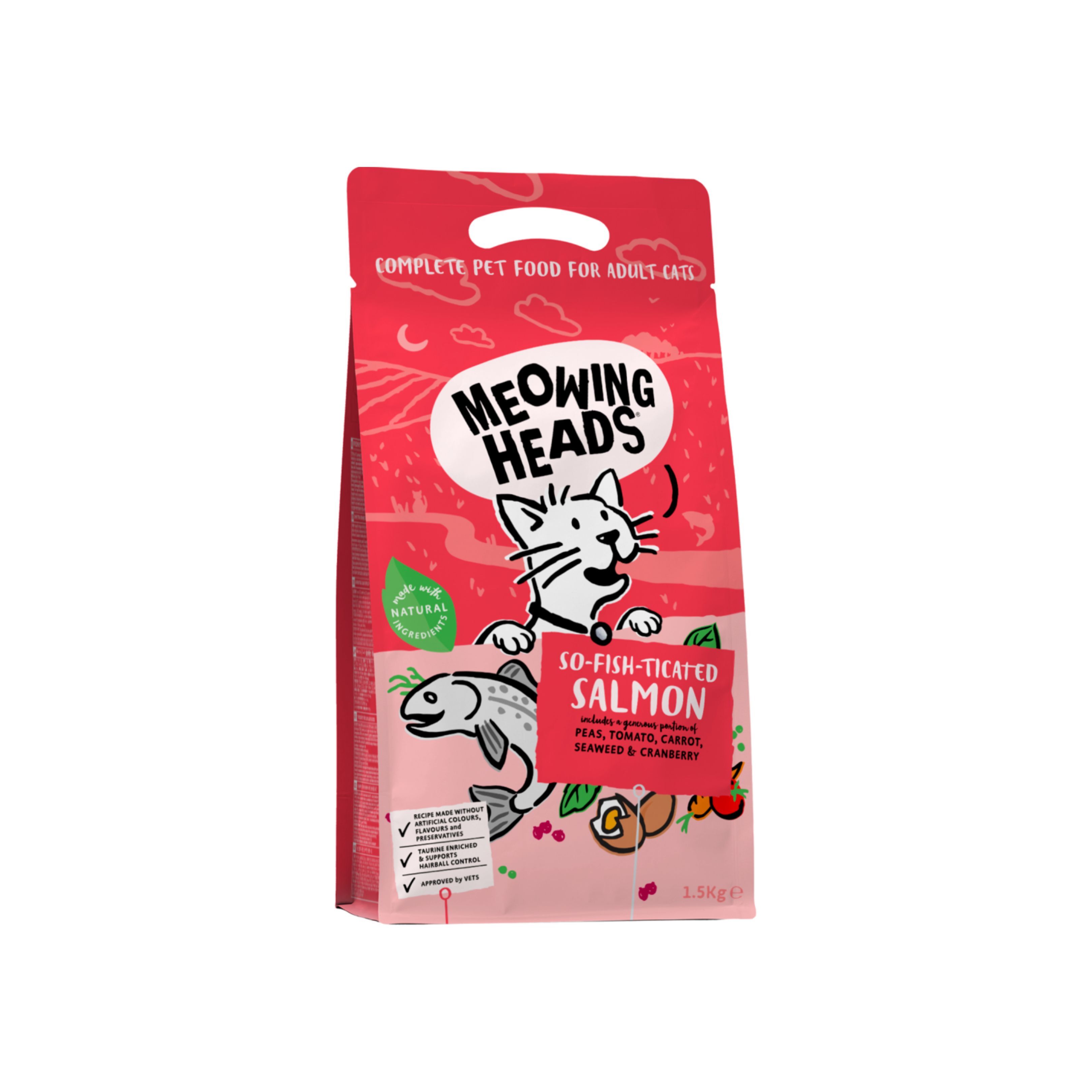 Meowing Heads 全天然成貓配方 (三文魚、雞肉、鮮魚) 4KG