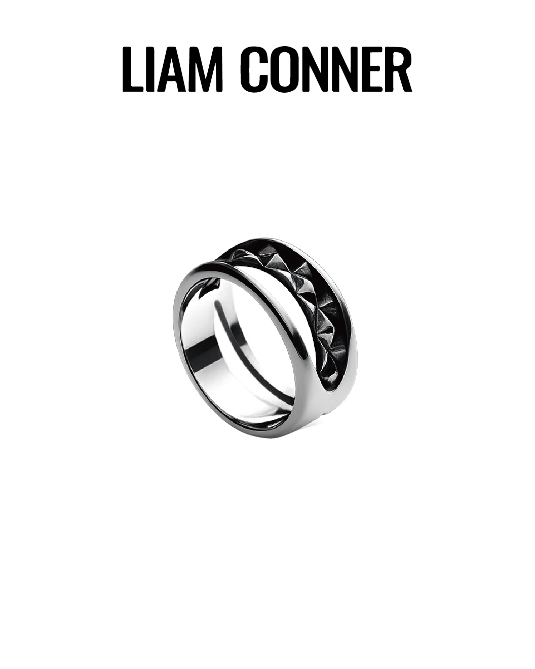 Liam Conner 立體鉚釘戒