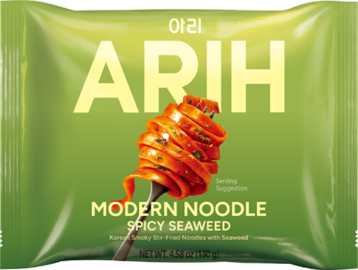 Y14 BTS ARIH Modern Noodle 寬扁乾拌拉麵 (一袋4小包) - 【原味紫菜炒面】｜到期日: 2026-11