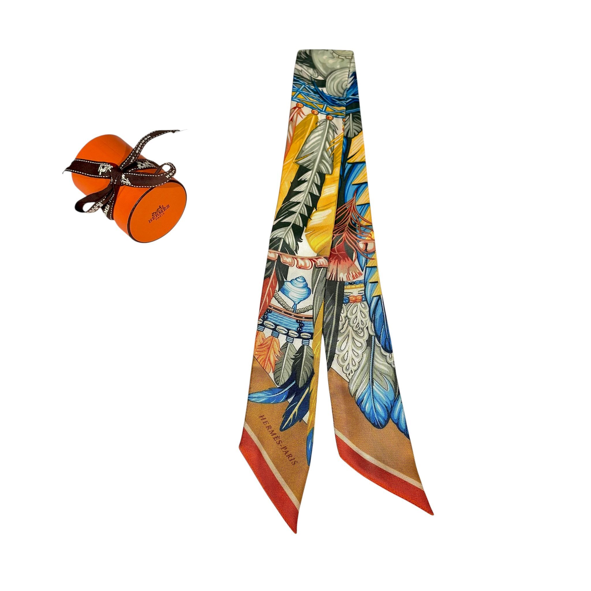 全新HERMES TWILLY 黄色/彩色 Danse Pacifique  #BRAND NEW#香榭站正品