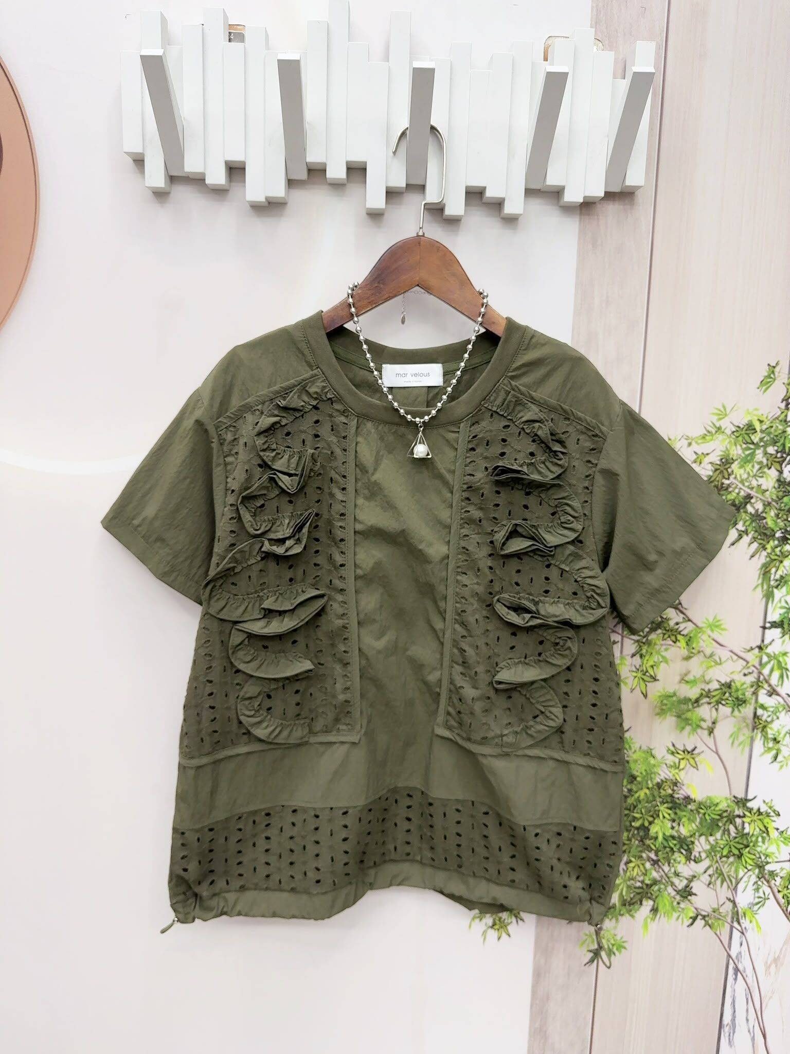 Mar 立體lace top~173V