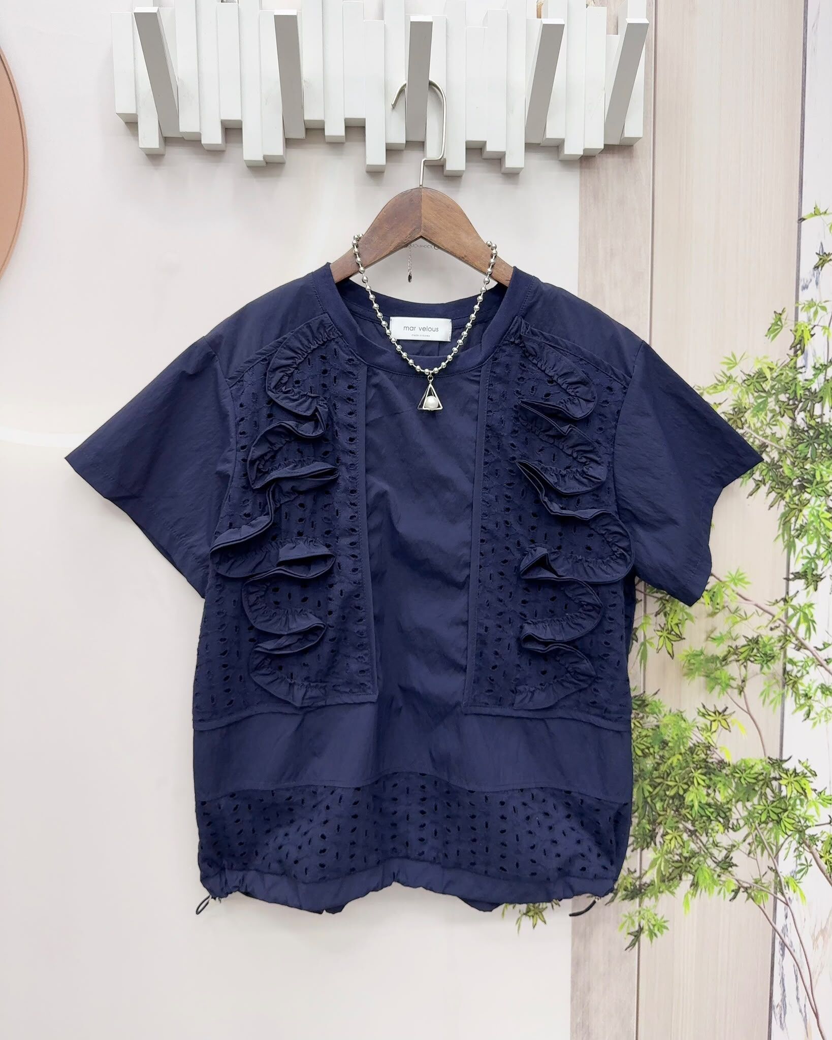 Mar 立體lace top~173V