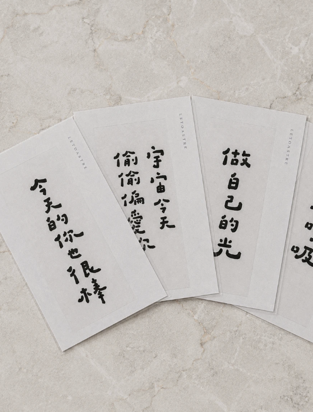 勒托寫字｜ 水晶轉印貼紙 （多款可選）