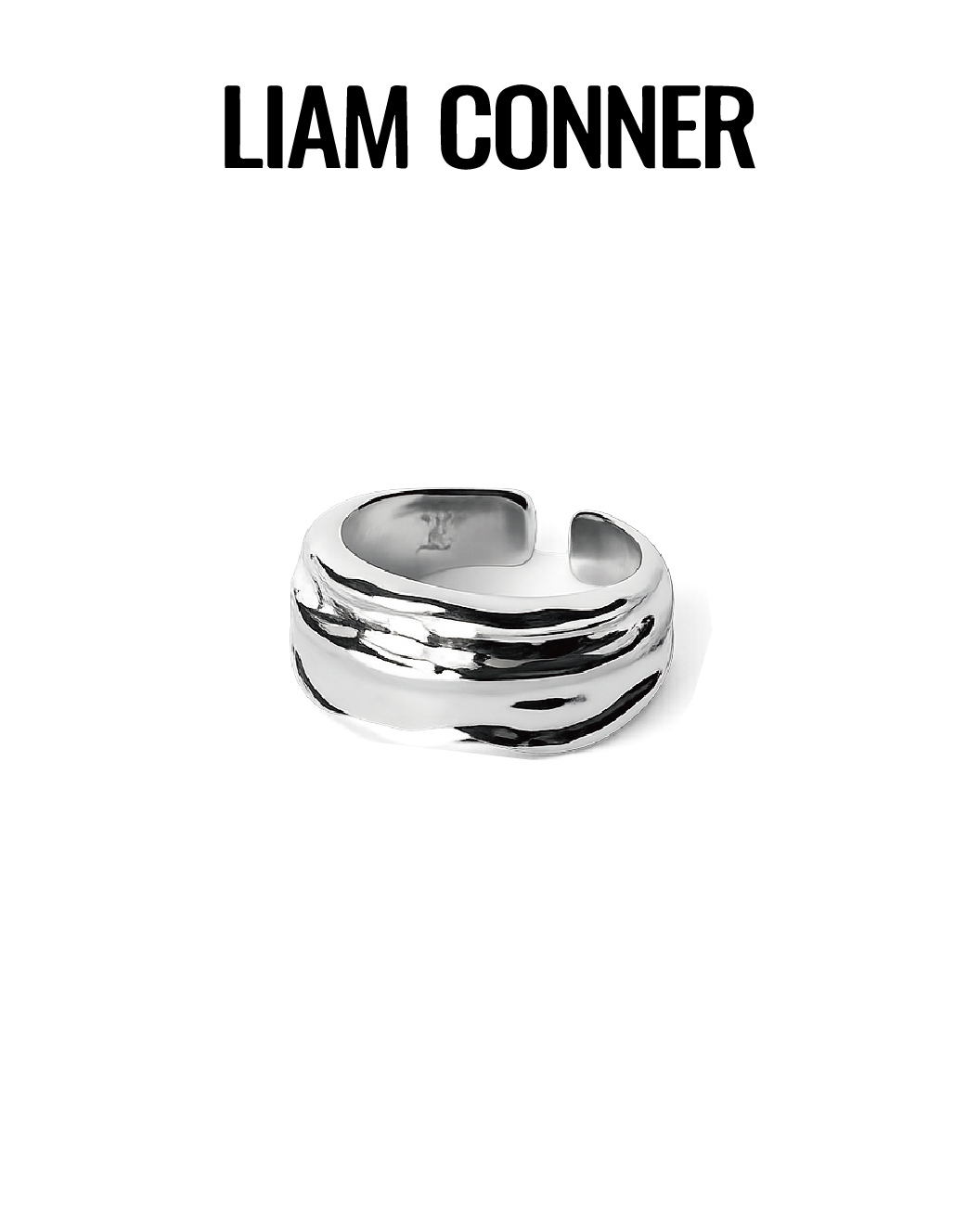 Liam Conner 不規則雙層開口戒