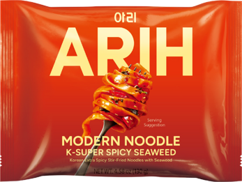Y17 BTS ARIH Modern Noodle 寬扁乾拌拉麵 (一袋4小包) - 【香辣紫菜炒面味】｜到期日: 2026-11