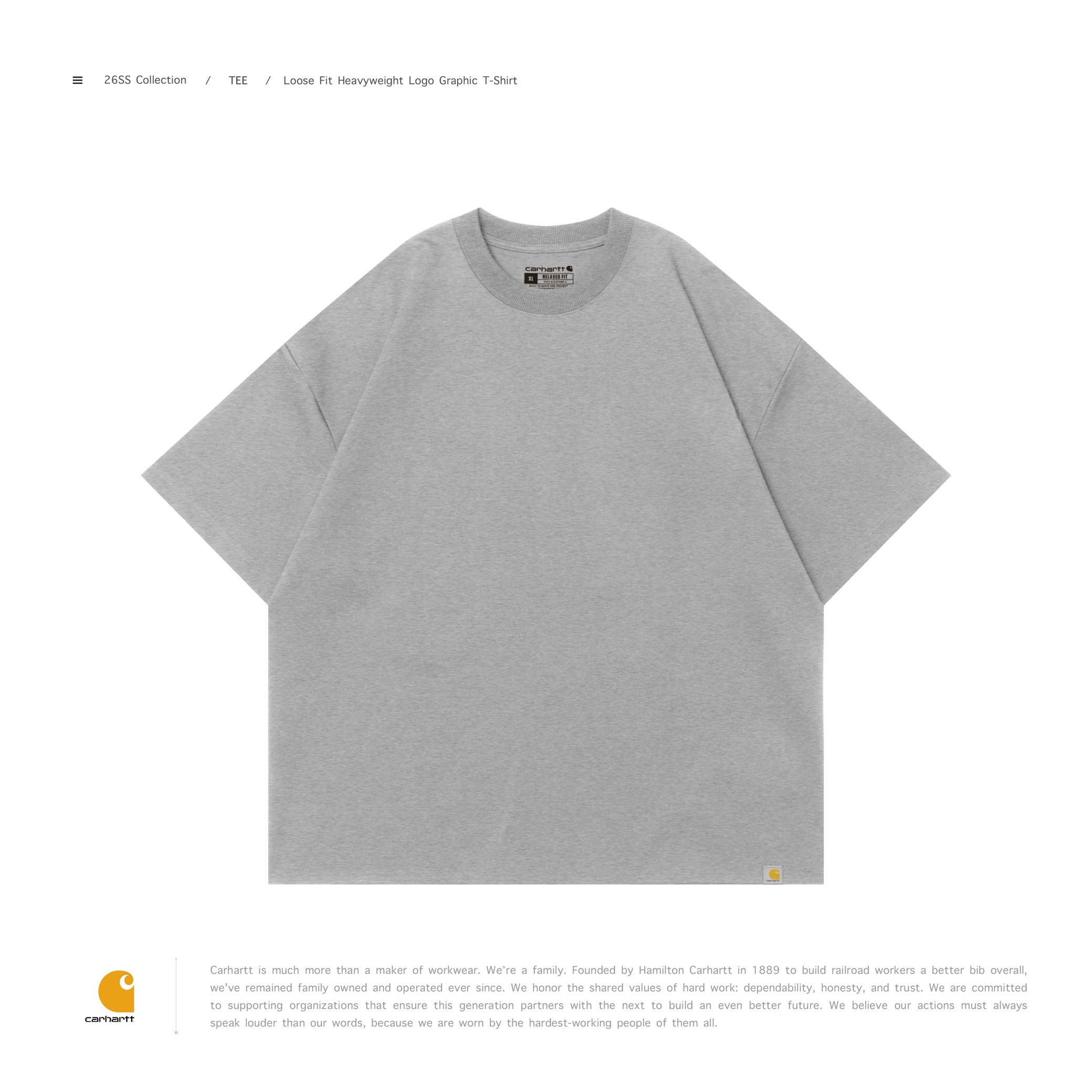 [ 預約販売 ]  CARHARTT® - 107519 Relaxed Fit Lightweight Mountain Graphic T-Shirt