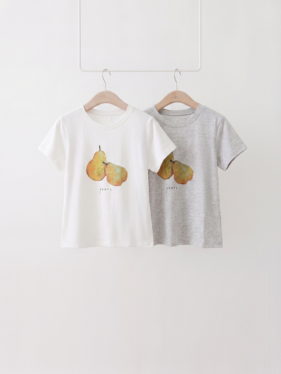 洋梨素描棉TEE