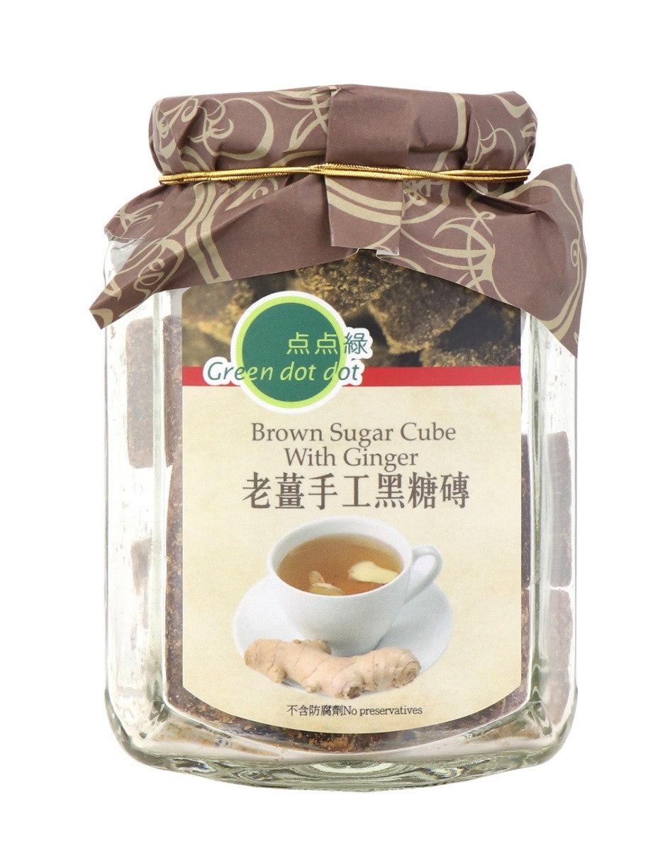 點點綠 老薑手工黑糖磚 (220克)