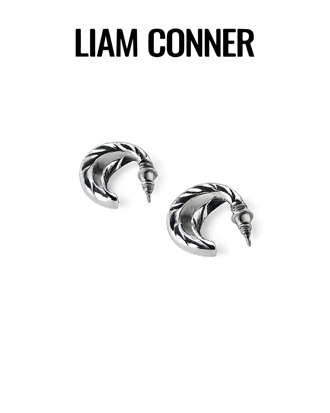Liam Conner 流線扭轉耳環